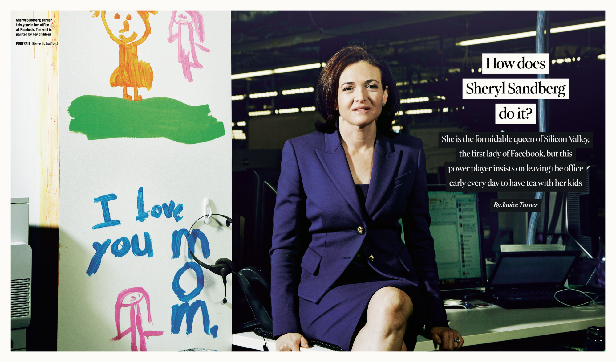 Chief operating officer of Facebook Sheryl Sandberg photographed at Faceboo...